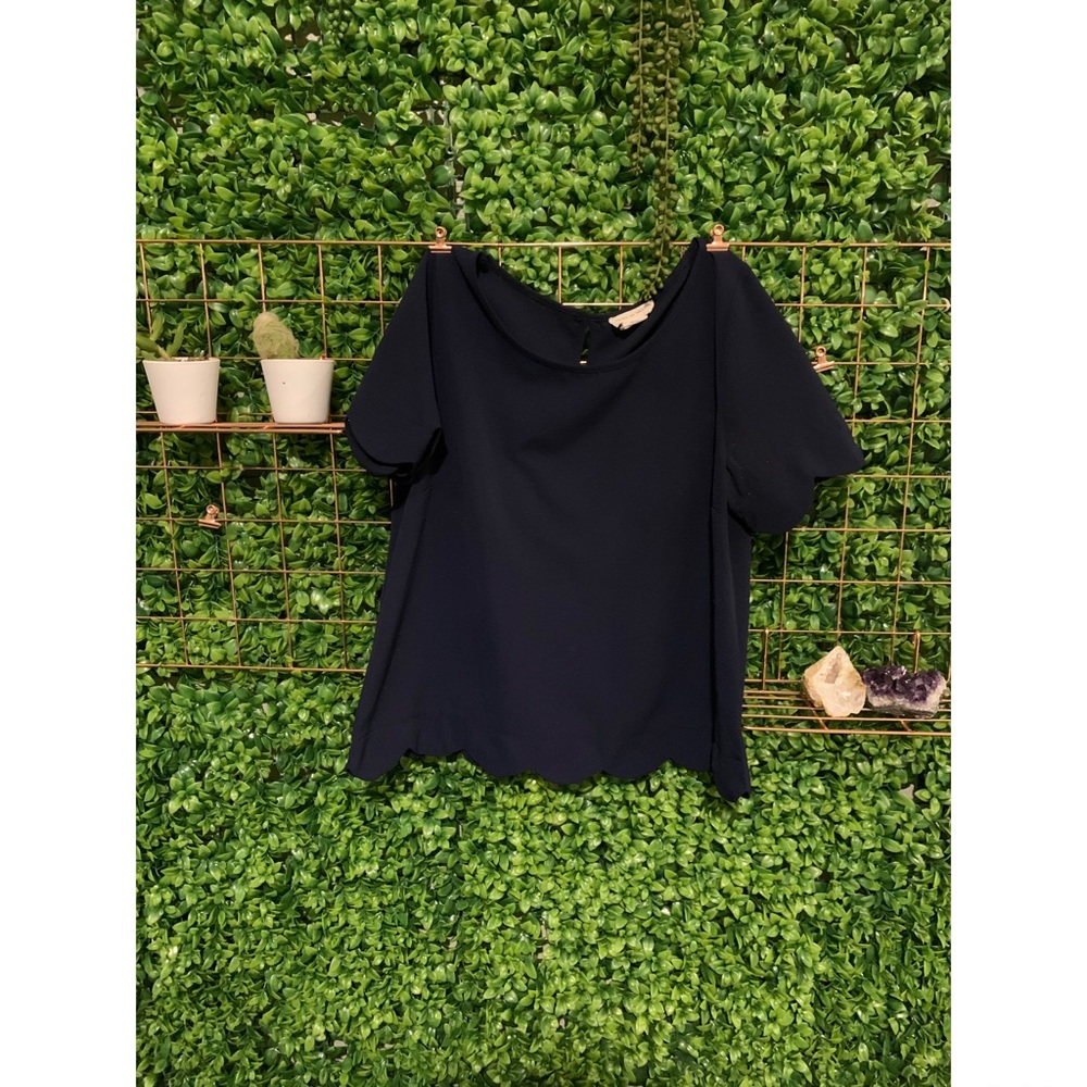 Navy Blue Blouse